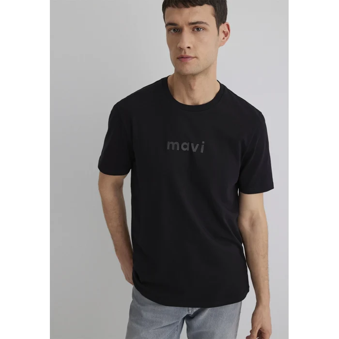 Mavi 0612732-900 Mavi Baskılı Siyah Tişört