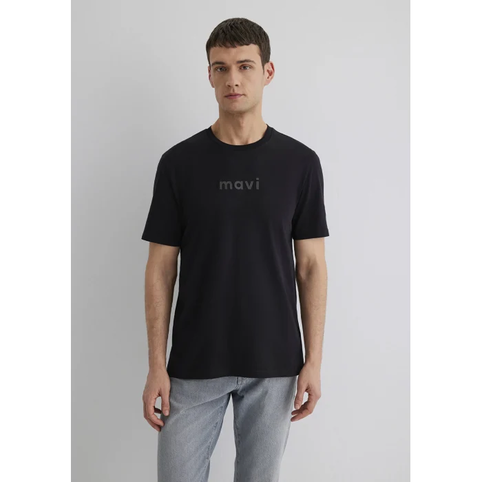 Mavi 0612732-900 Mavi Baskılı Siyah Tişört