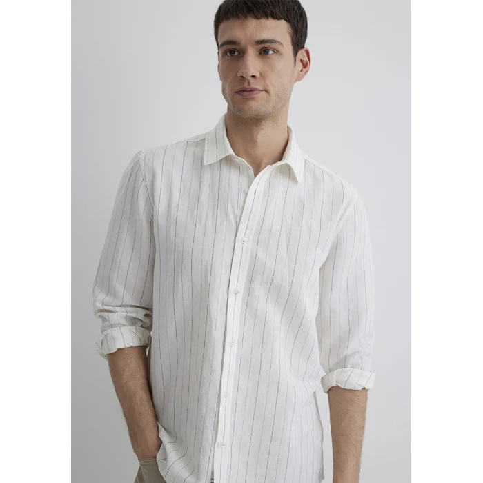 Mavi 0211515-620 Çizgili Beyaz Gömlek