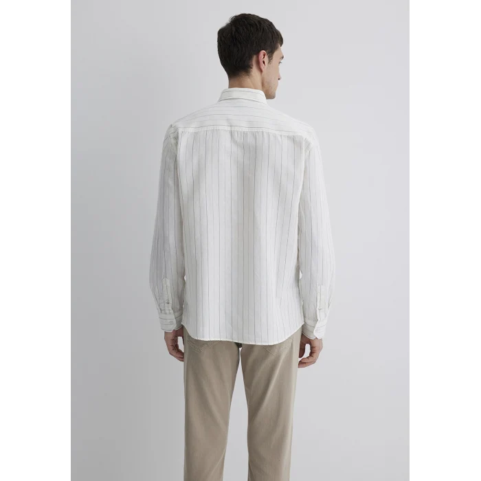 Mavi 0211515-620 Çizgili Beyaz Gömlek