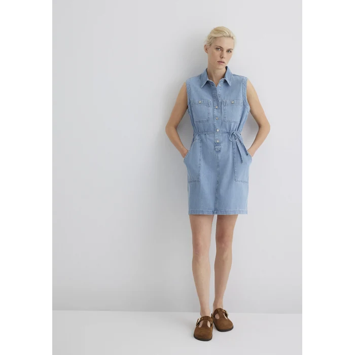 Mavi 1310659-89757 Simla Gold Klasik Açık Mavi Jean Elbise