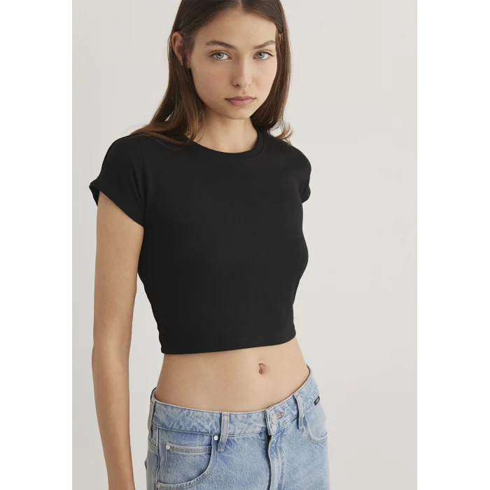 Mavi 168382-25745 Siyah Çizgili Basic Tişört