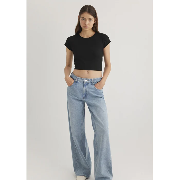 Mavi 168382-25745 Siyah Çizgili Basic Tişört