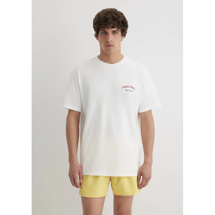 Mavi 0612666-70057 Feeling Chilled Baskılı Ekru Tişört