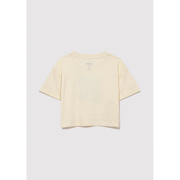 Mavi 7610276-89145 M Logo Baskılı Sarı Tişört