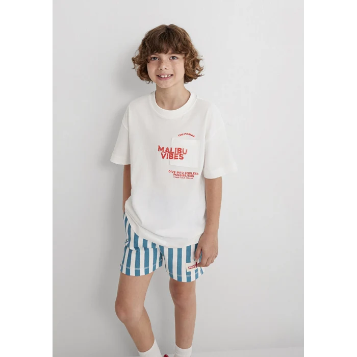 Mavi 6610327-70057 Baskılı Beyaz Tişört