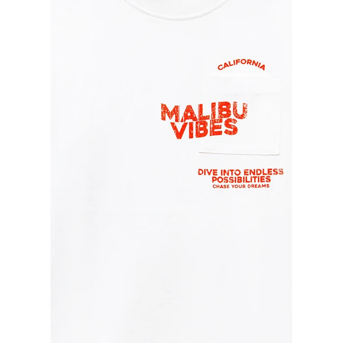 Mavi 6610327-70057 Baskılı Beyaz Tişört