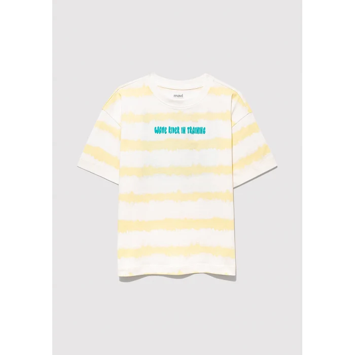 Mavi 6610333-89949 Baskılı Sarı Tişört