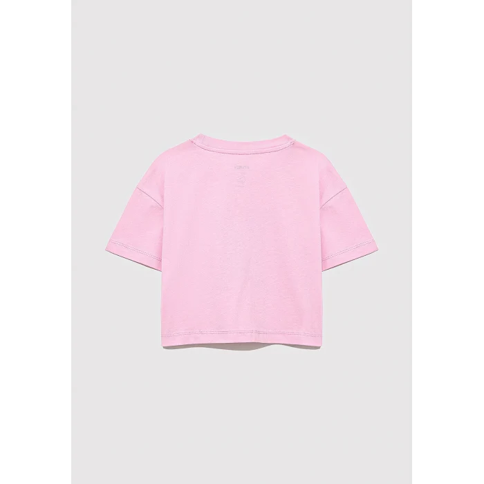 Mavi 7610276-86953 M Logo Baskılı Pembe Tişört