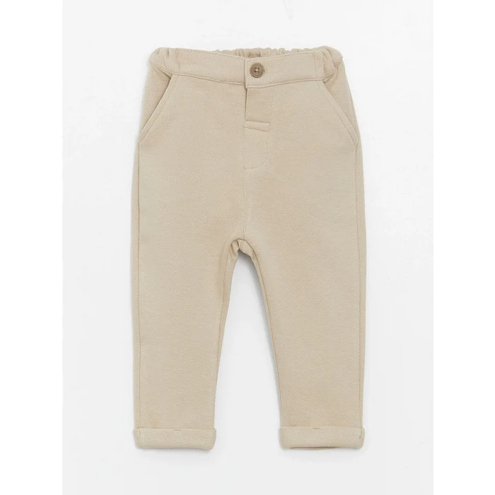 LCW Kids Karişik Polo Yaka Uzun Kollu Erkek Bebek Tişört ve Pantolon 2li Takım