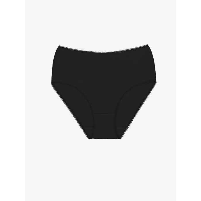 LCW DREAM Siyah Düz Klasik Külot 3lü Paket