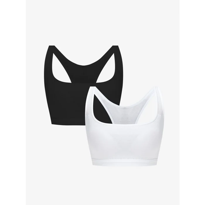 LCW Young Siyah Düz Pedli Büstiyer 2li Paket