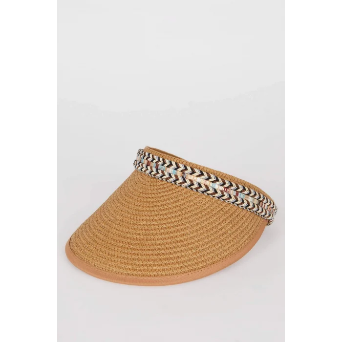 Defacto D9455 Kahve Kadın Hasır Şapka