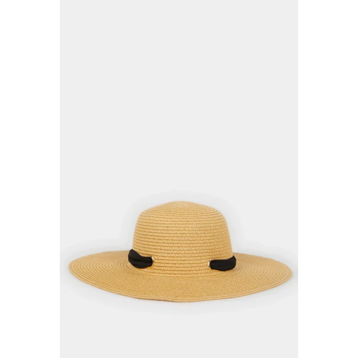 Defacto M8819 Bej Kadın Hasır Şapka