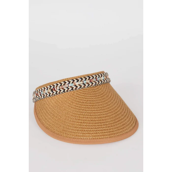 Defacto D9455 Kahve Kadın Hasır Şapka