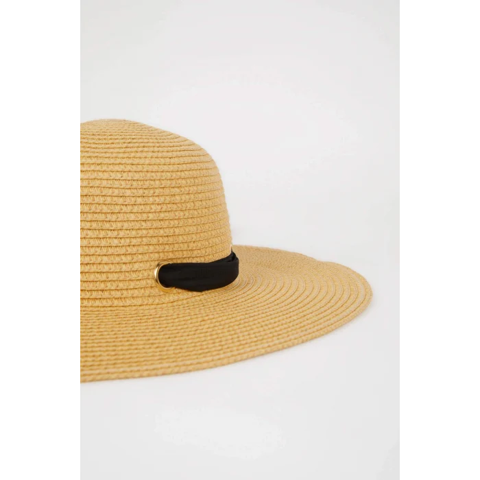 Defacto M8819 Bej Kadın Hasır Şapka