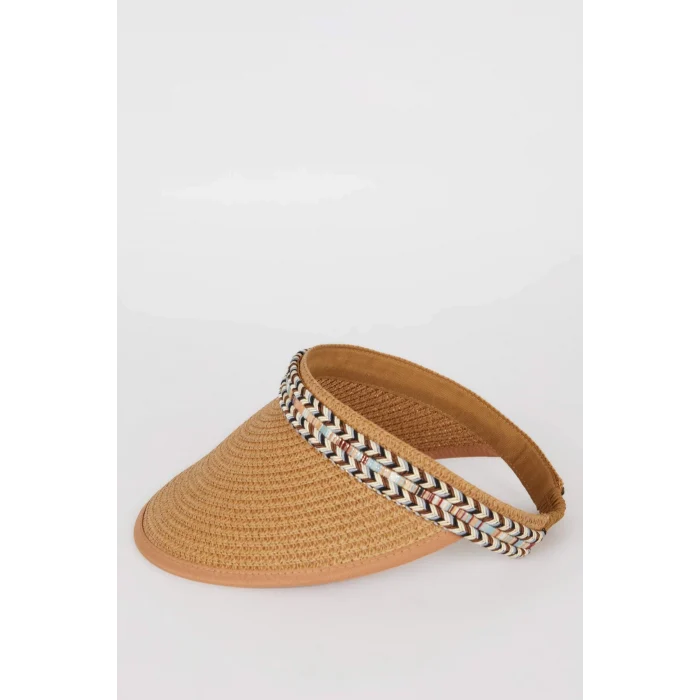 Defacto D9455 Kahve Kadın Hasır Şapka