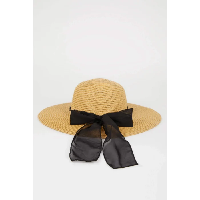 Defacto M8819 Bej Kadın Hasır Şapka