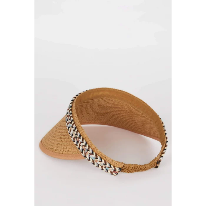 Defacto D9455 Kahve Kadın Hasır Şapka