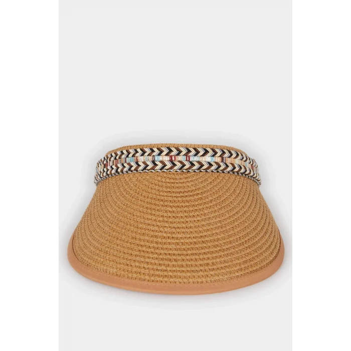 Defacto D9455 Kahve Kadın Hasır Şapka