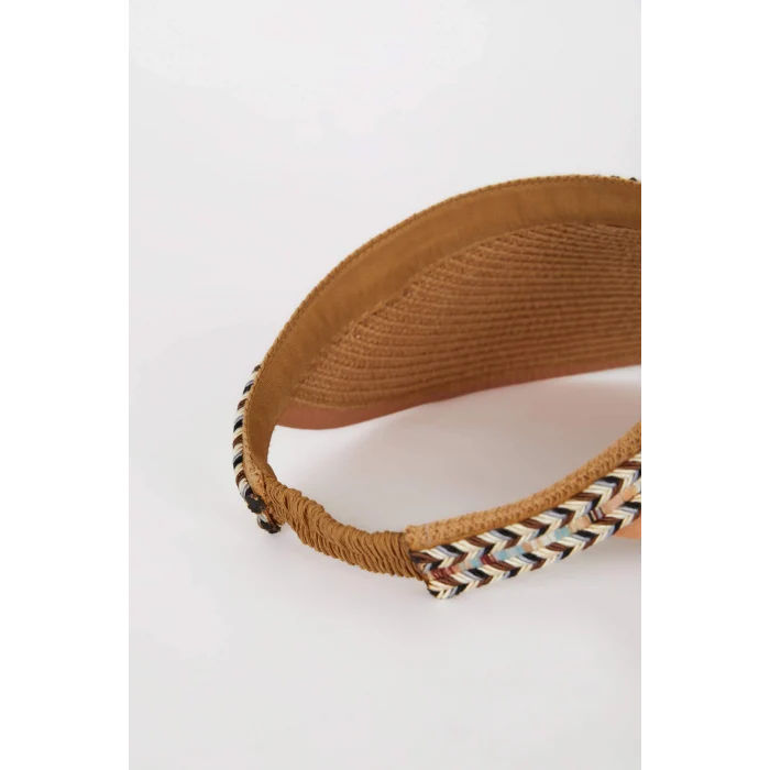 Defacto D9455 Kahve Kadın Hasır Şapka