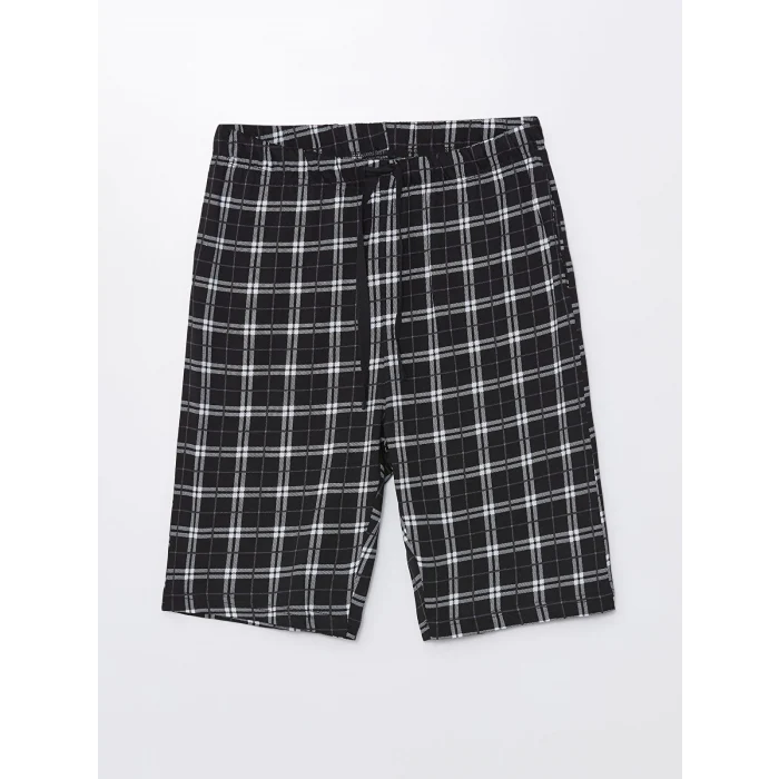 LC WAIKIKI Siyah Standart Kalıp Erkek Şortlu Pijama Takımı