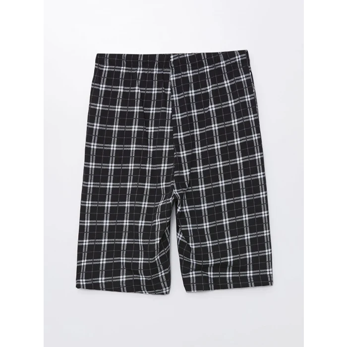 LC WAIKIKI Siyah Standart Kalıp Erkek Şortlu Pijama Takımı