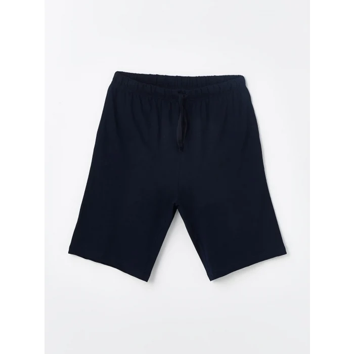 LC WAIKIKI Lacivert Standart Kalıp Erkek Şortlu Pijama Takımı