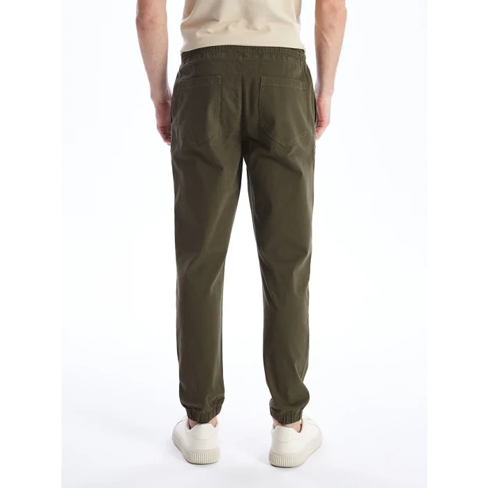 XSIDE Haki Slim Fit Gabardin Erkek Jogger Pantolon