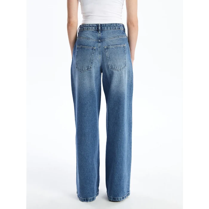 LCW Jeans Indigo Wideleg Kadın Jean Pantolon