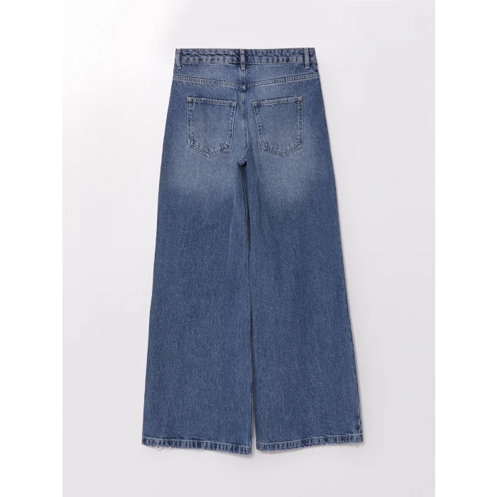 LCW Jeans Indigo Wideleg Kadın Jean Pantolon