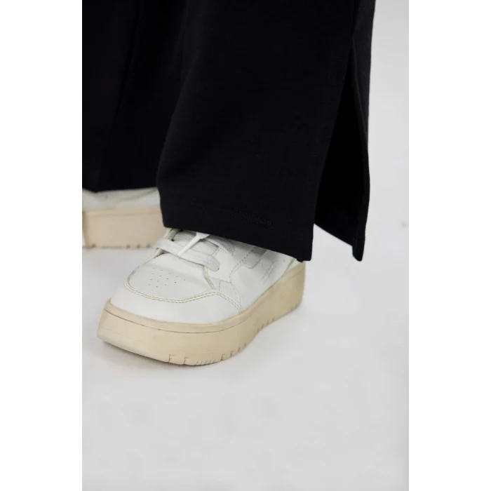 Defacto C0310 Siyah Kız Çocuk Wide Leg Geniş Yırtmaçlı Paça Pantolon