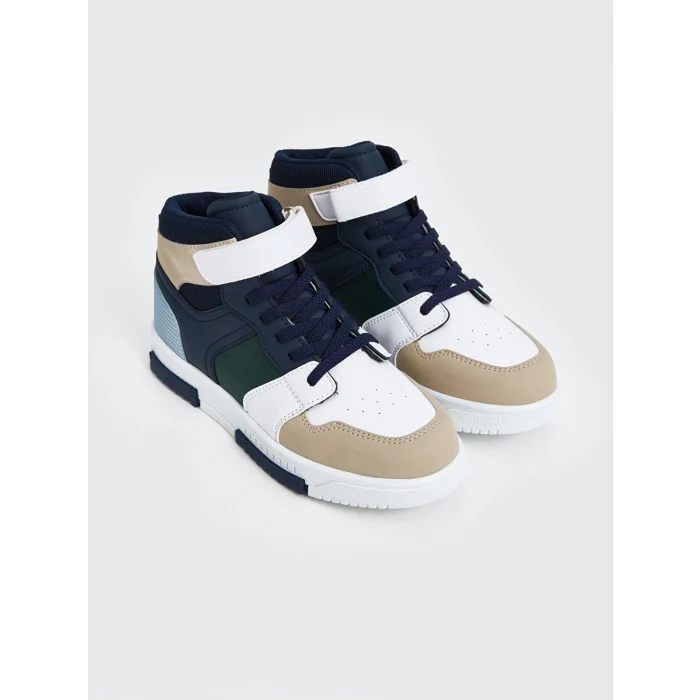 LCW STEPS Lacivert Renk Bloklu Bilek Boy Erkek Çocuk Spor Ayakkabı