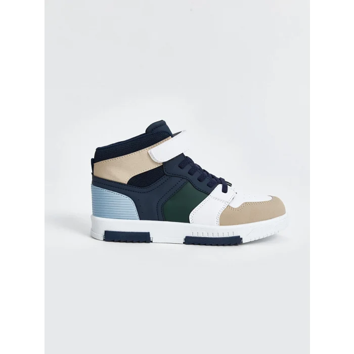 LCW STEPS Lacivert Renk Bloklu Bilek Boy Erkek Çocuk Spor Ayakkabı