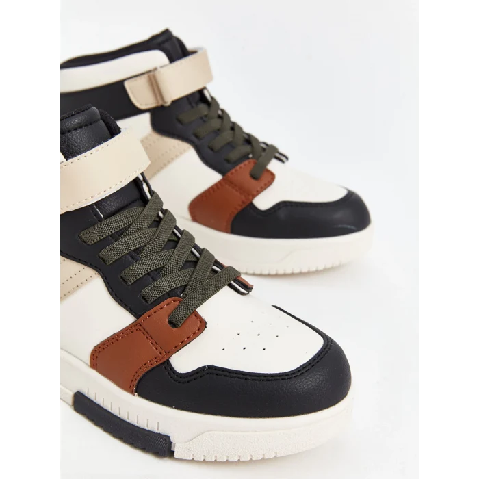 LCW STEPS Haki Renk Bloklu Bilek Boy Erkek Çocuk Spor Ayakkabı