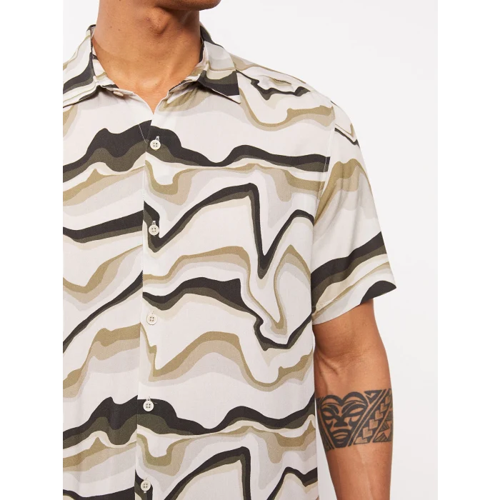 XSIDE Karişik Regular Fit Kısa Kollu Desenli Erkek Gömlek