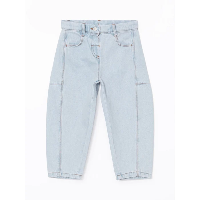 LCW Kids Mavi Beli Lastikli Kız Çocuk Jean Pantolon