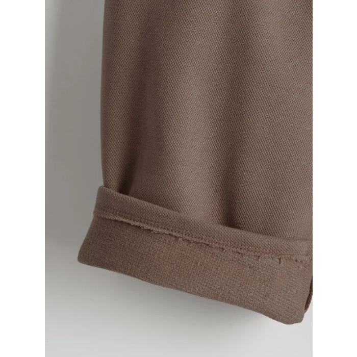 LCW Kids Bej Çizgili Erkek Çocuk Tişört ve Şort 2li