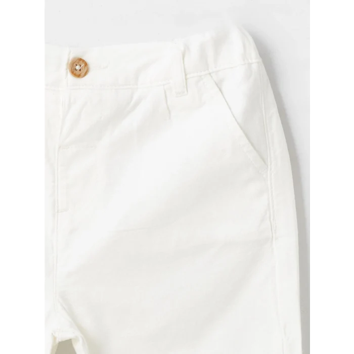 LCW Kids Yeşil Uzun Kollu Basic Pamuklu Erkek Bebek Gömlek ve Pantolon 2li Takım