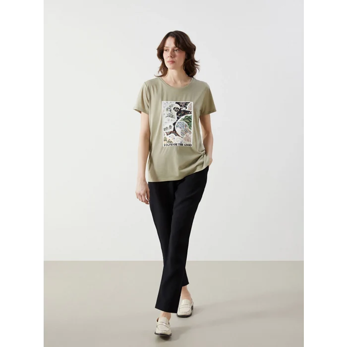 LCWAIKIKI Classic Siyah Beli Lastikli Havuç Kesim Kadın Pantolon