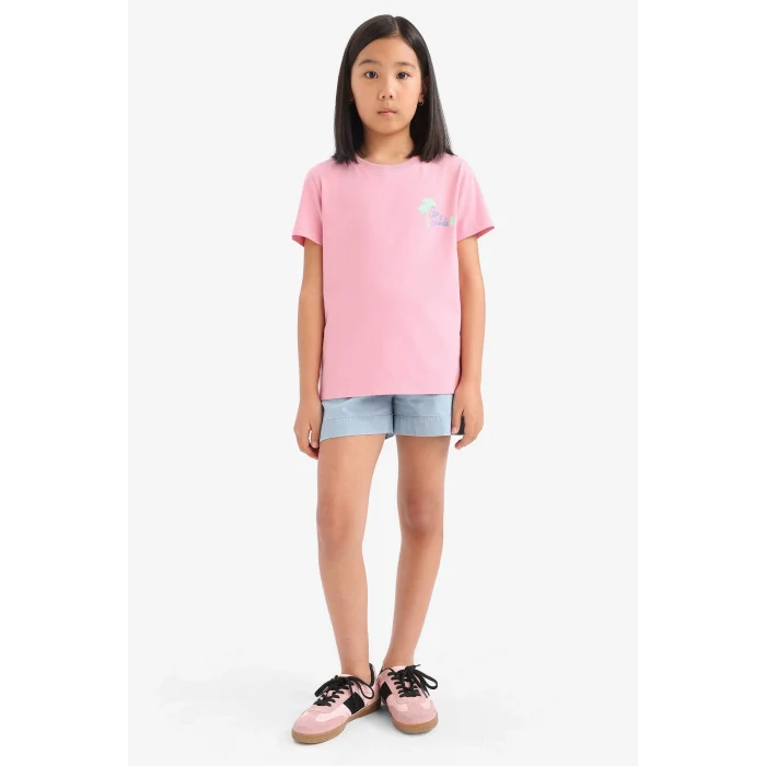 Defacto C9302 Mavi Kız Çocuk Jean Şort