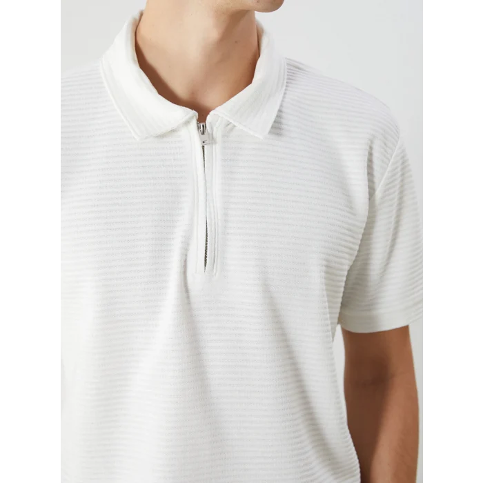 XSIDE Ekru Polo Yaka Erkek Tişört