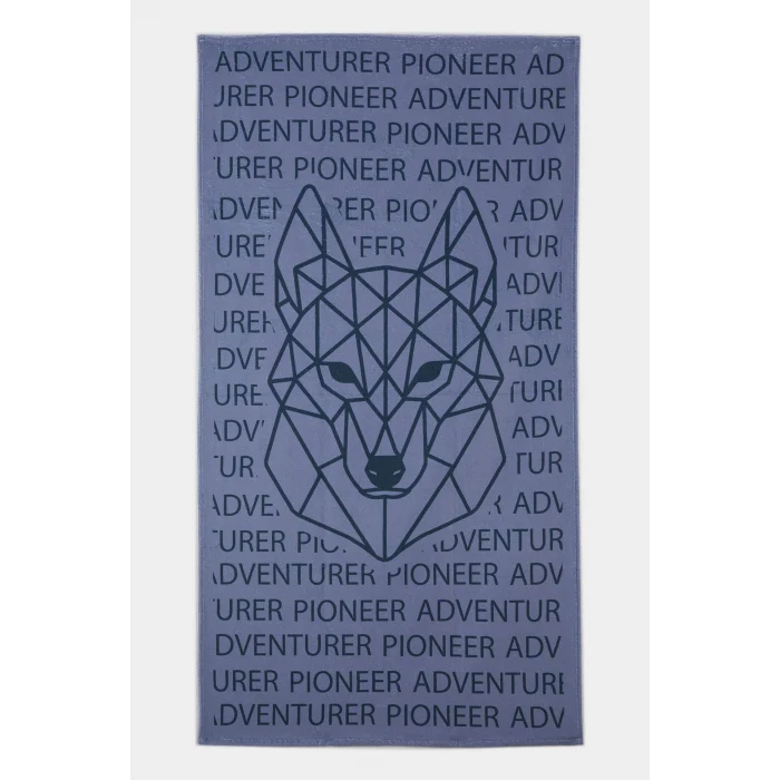 Defacto E3161 Mavi Erkek Pamuklu Plaj Havlusu