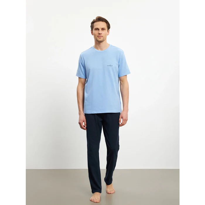 LC WAIKIKI Lacivert Standart Kalıp Erkek Pijama Takımı