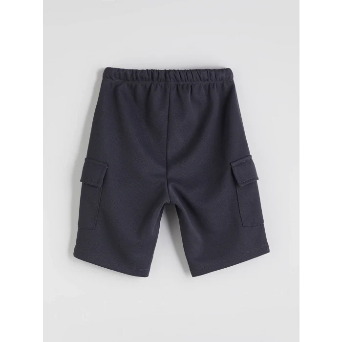 LCW Kids Bej Baskılı Erkek Çocuk Tişört ve Cepli Şort 2li