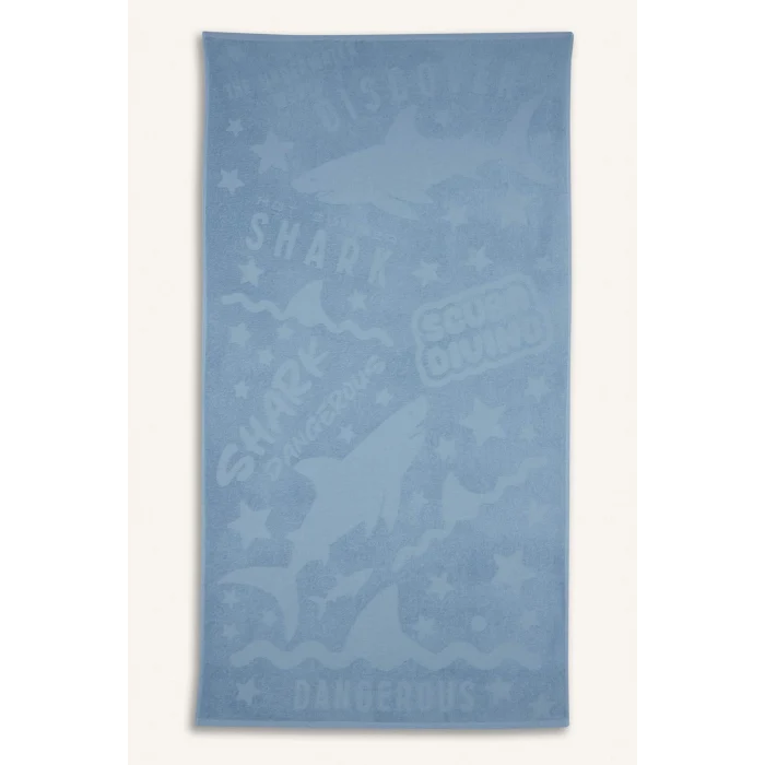 Defacto E3928 Mavi Erkek Çocuk Pamuklu Peştemal