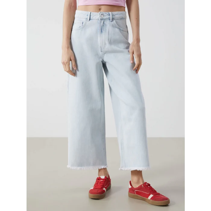 XSIDE Mavi Wideleg Kadın Jean Pantolon