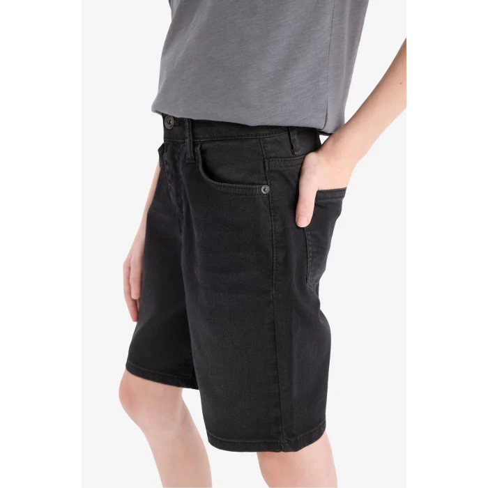 Defacto D7898 Siyah Erkek Çocuk Jean Şort