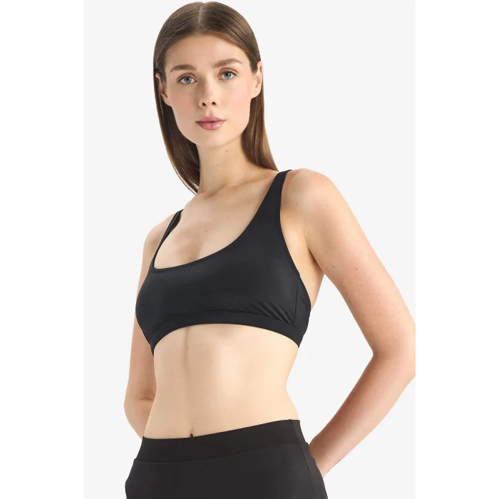 Defacto T5226 Siyah Regular Fit Bikini Üstü-Fall in Love