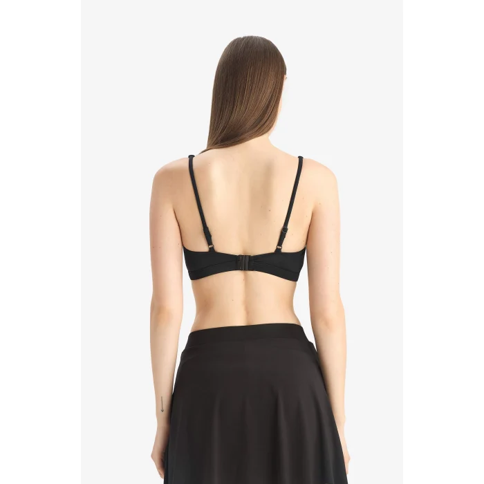 Defacto T5226 Siyah Regular Fit Bikini Üstü-Fall in Love